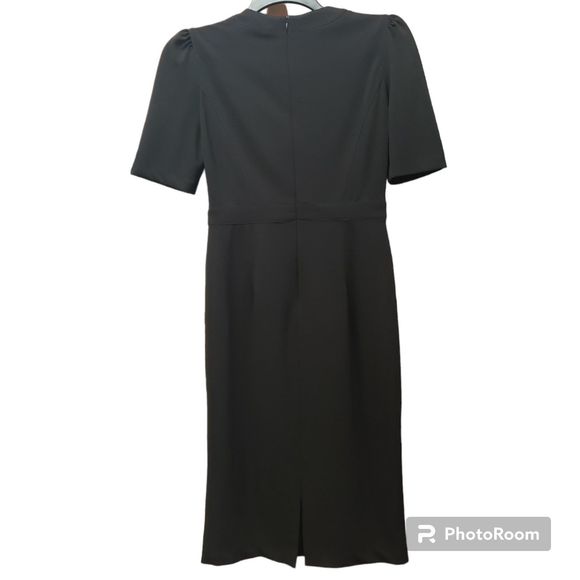 Donna Morgan black crew neck sheath dress size 4 - Picture 2 of 5
